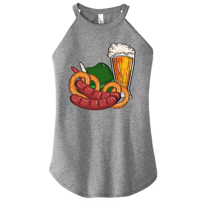 Oktoberfest Beer Food Festive Women’s Perfect Tri Rocker Tank