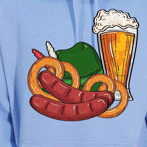 Oktoberfest Beer Food Festive Unisex Surf Hoodie