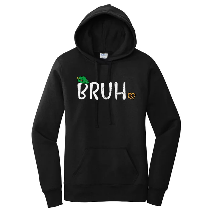 Oktoberfest Bruh Fun German Bavarian Festival Women's Pullover Hoodie