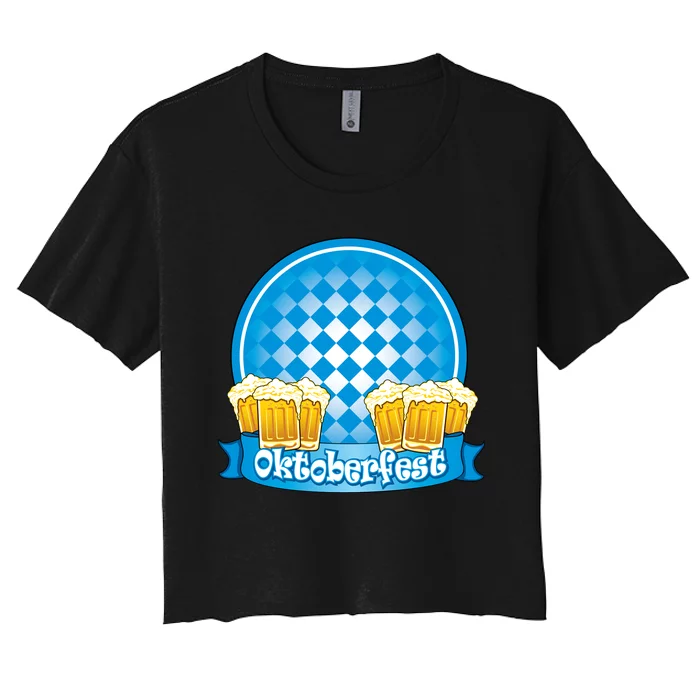 Oktoberfest Beer Festival Women's Crop Top Tee