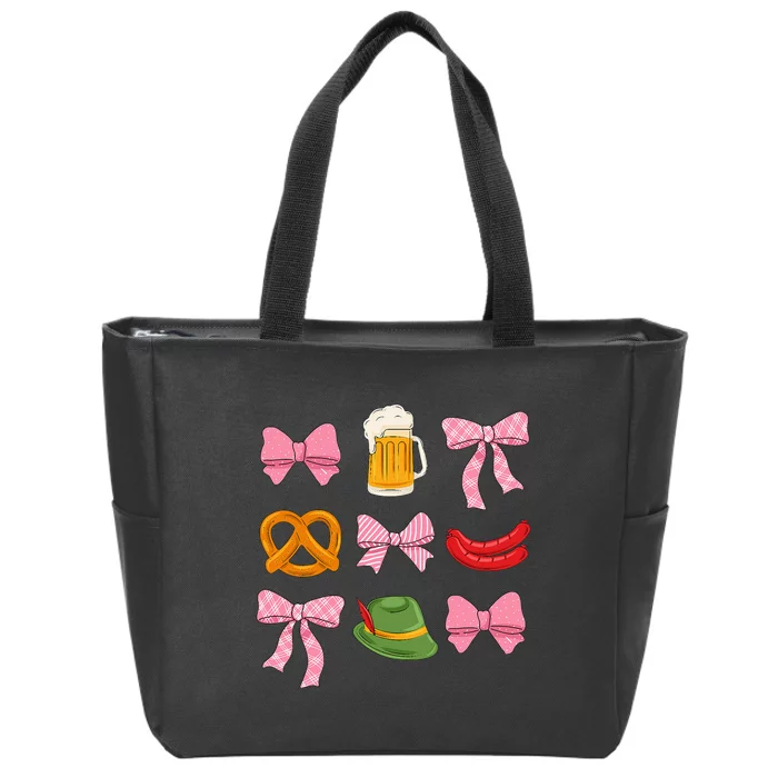 Oktoberfest Beer Festival Prost German Coquette Aesthetic Zip Tote Bag