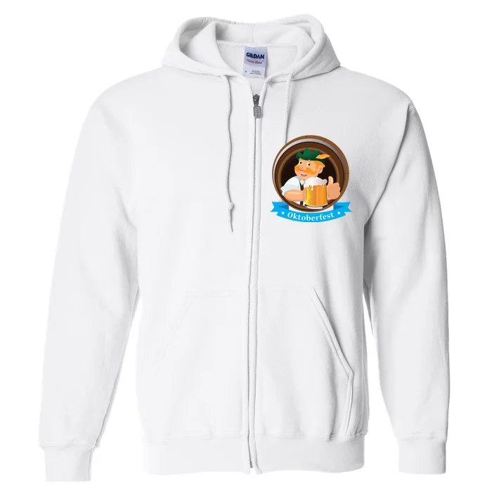 Oktoberfest Beer Festival Full Zip Hoodie