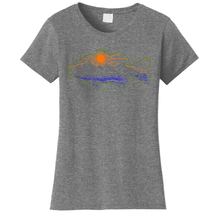 Outdoor Bass Fishing Life Funny Gift Women's T-Shirt