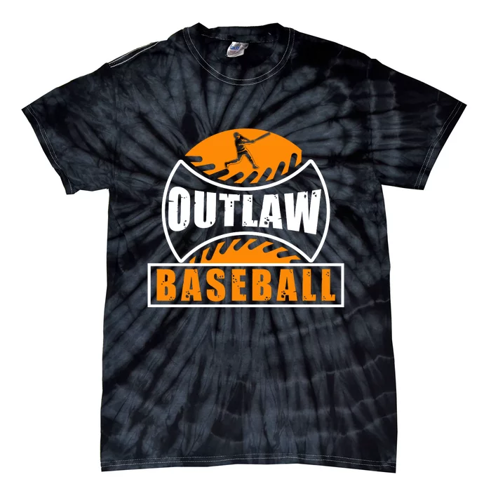 Outlaw Baseball Gift For Sport Team Tie-Dye T-Shirt