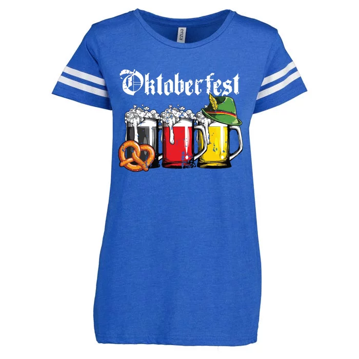 Oktoberfest Beer German Flag Drinking Mug Enza Ladies Jersey Football T-Shirt