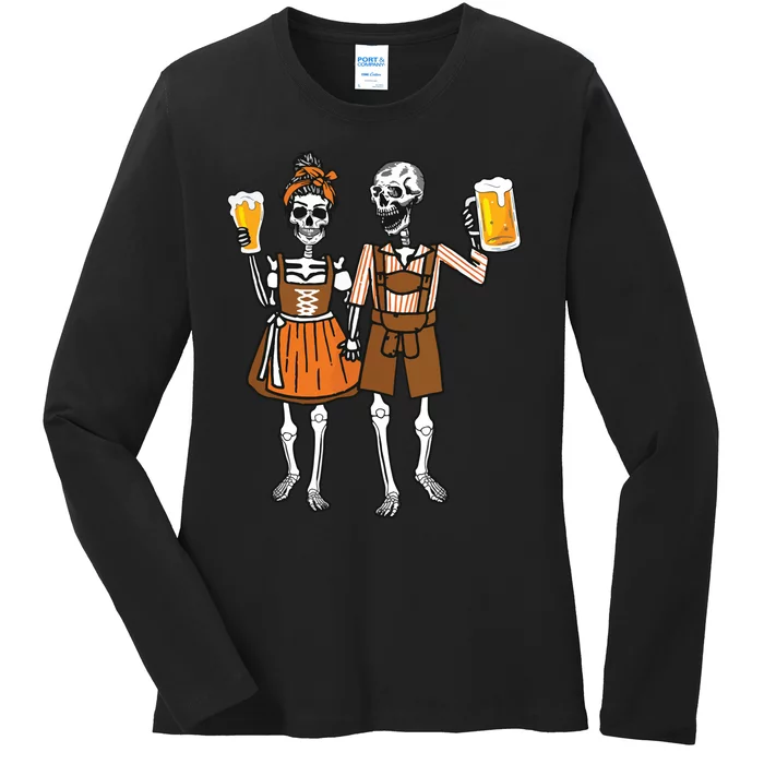 Oktoberfest Beer Germany German Funny Ladies Long Sleeve Shirt