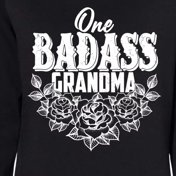 One Badass Grandma Womens California Wash Sweatshirt