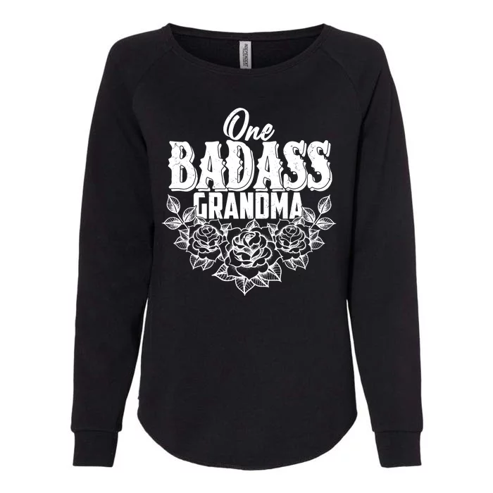 One Badass Grandma Womens California Wash Sweatshirt