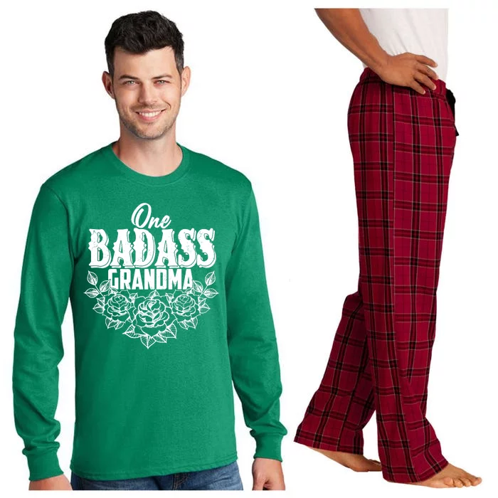 One Badass Grandma Long Sleeve Pajama Set