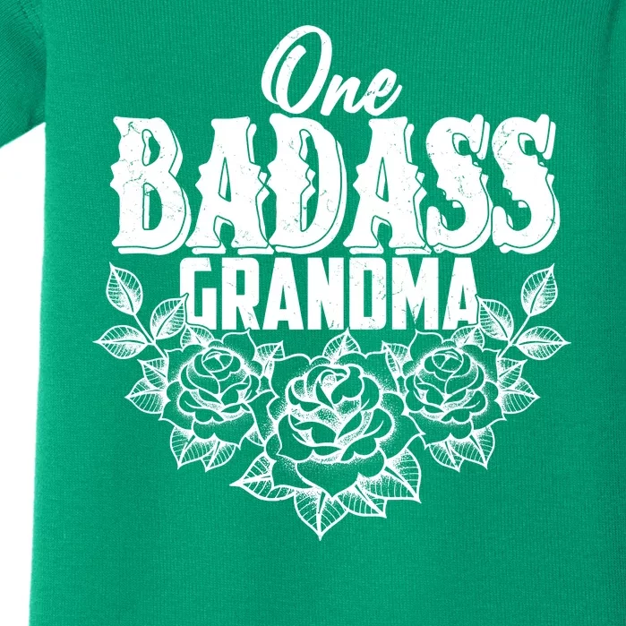 One Badass Grandma Baby Bodysuit