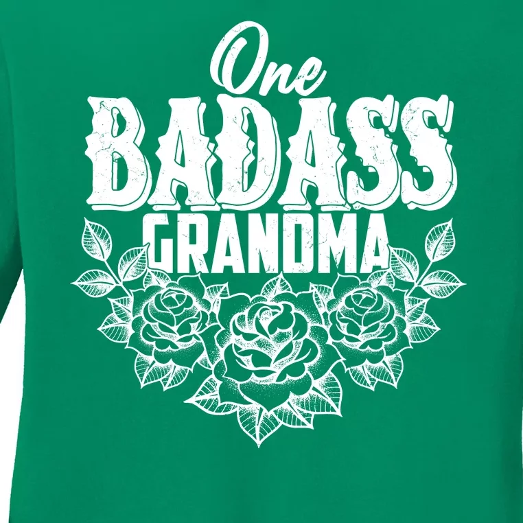 One Badass Grandma Ladies Long Sleeve Shirt