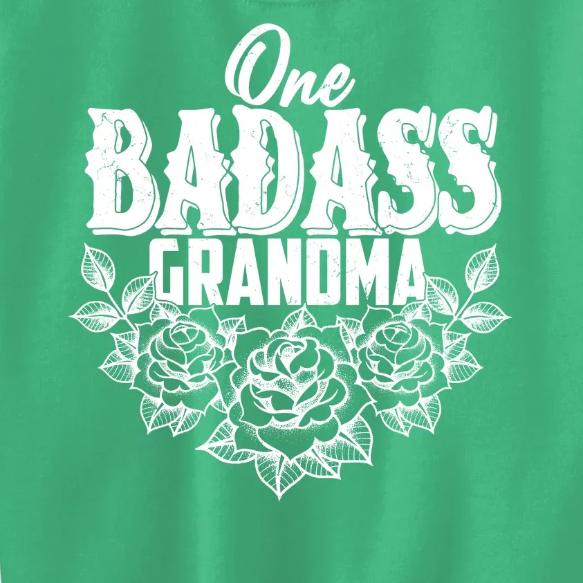 One Badass Grandma Kids Sweatshirt