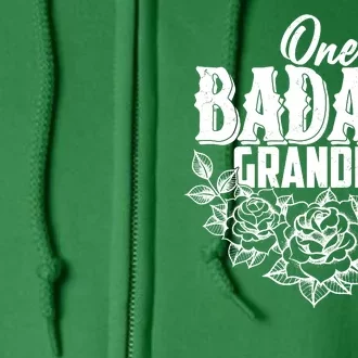 One Badass Grandma Full Zip Hoodie