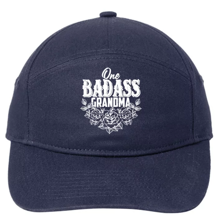 One Badass Grandma 7-Panel Snapback Hat