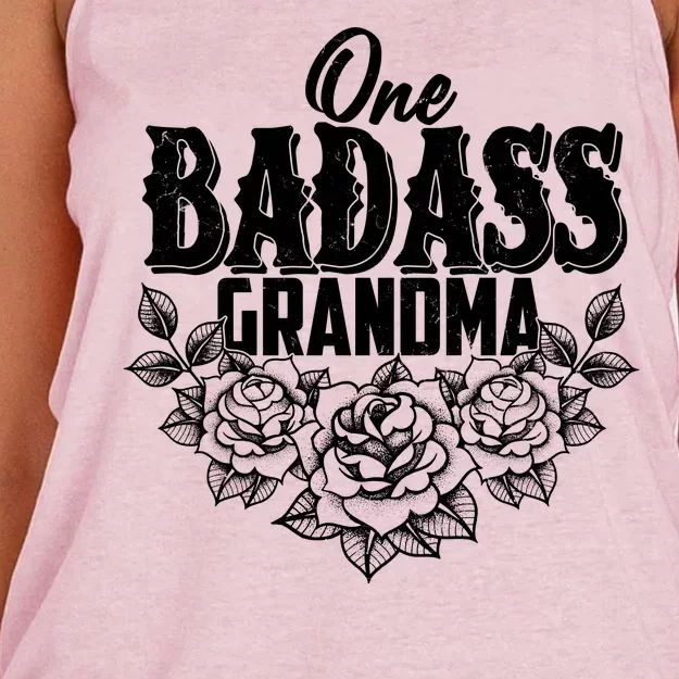 One Badass Grandma Women's Knotted Racerback Tank