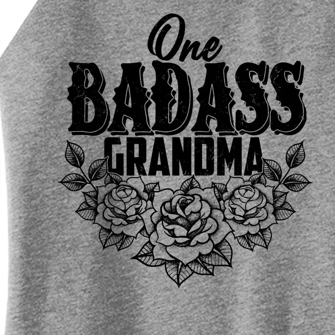 One Badass Grandma Women’s Perfect Tri Rocker Tank