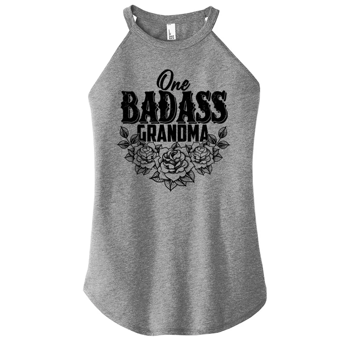 One Badass Grandma Women’s Perfect Tri Rocker Tank