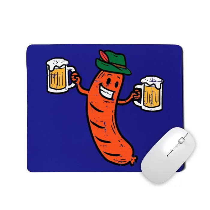 Oktoberfest Bratwurst German Sausage Costume Mousepad