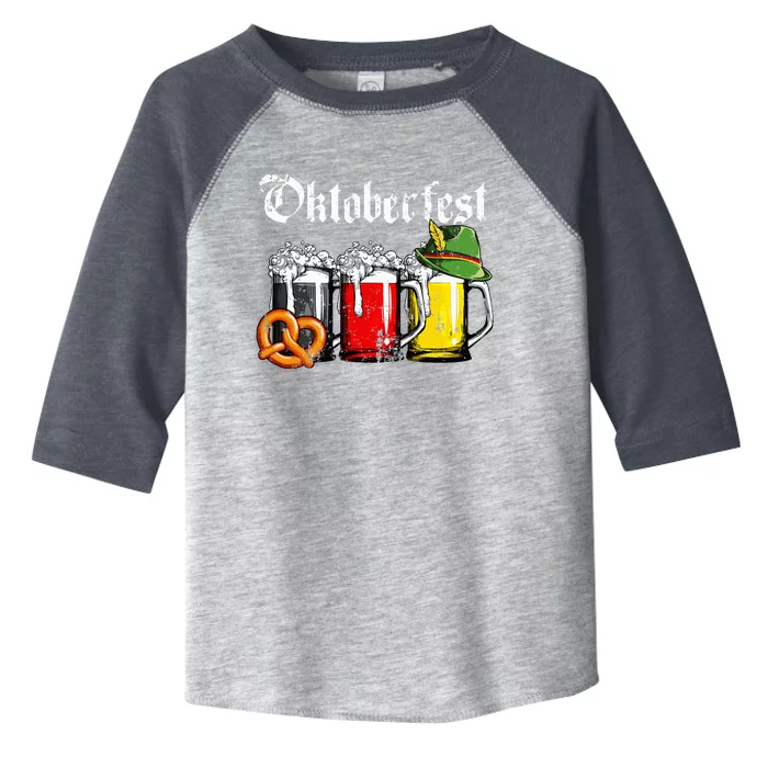 Oktoberfest Beer German Flag Funny Drinking Mug Toddler Fine Jersey T-Shirt