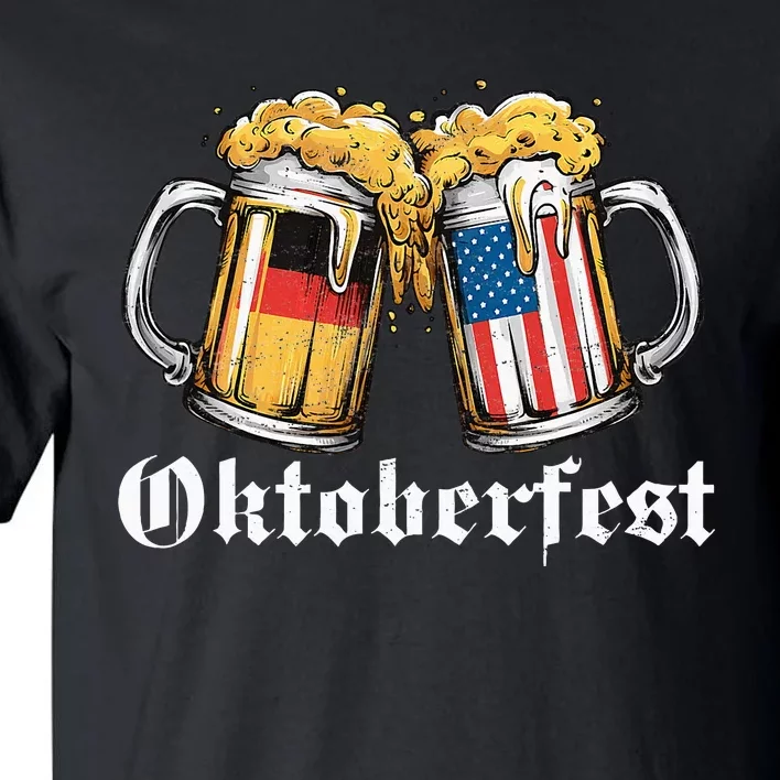 Oktoberfest Beer German American Flag Tall T-Shirt