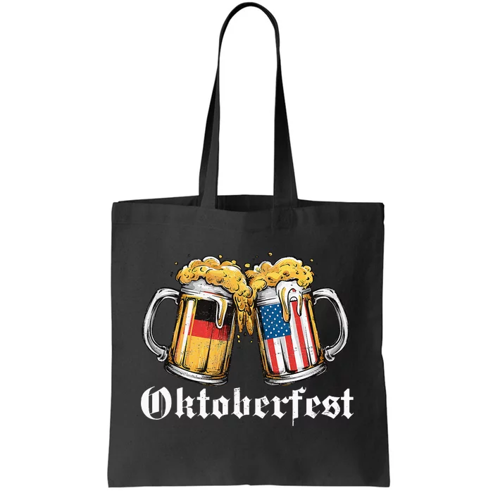 Oktoberfest Beer German American Flag Tote Bag