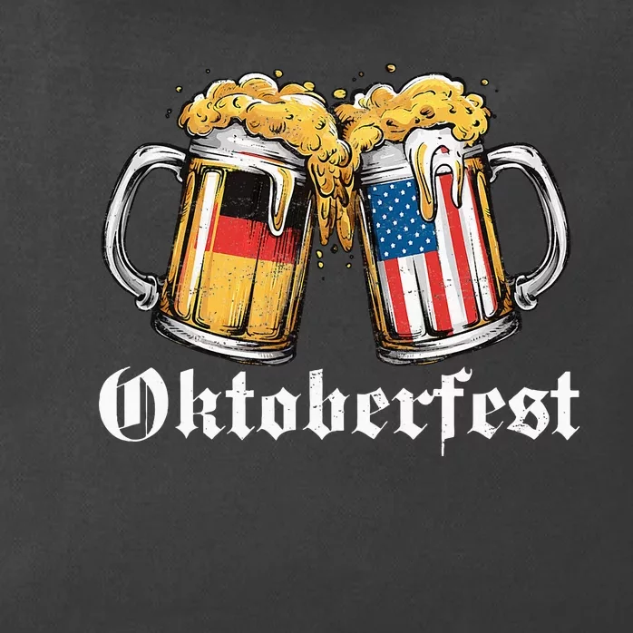 Oktoberfest Beer German American Flag Zip Tote Bag