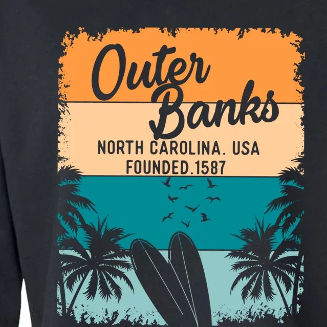 Outer Banks Gift Men Women Kids Obx North Carolina Nc Gift Cropped Pullover Crew