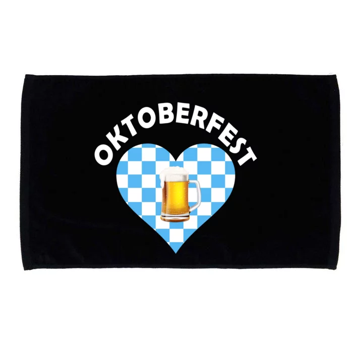 Oktoberfest Beer Heart Microfiber Hand Towel