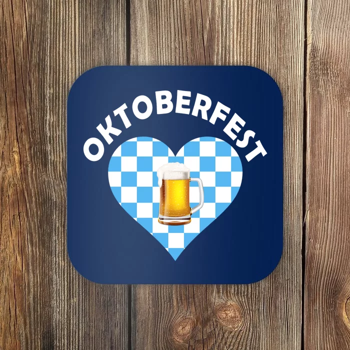 Oktoberfest Beer Heart Coaster