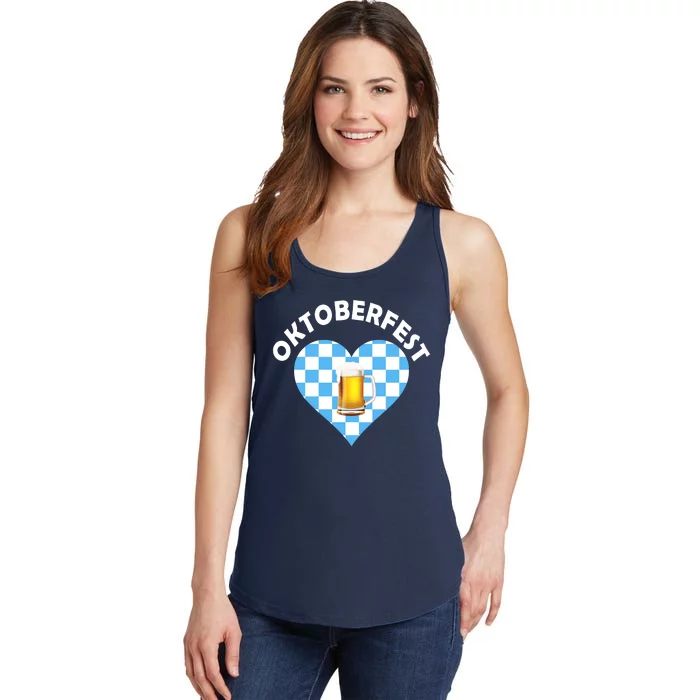 Oktoberfest Beer Heart Ladies Essential Tank