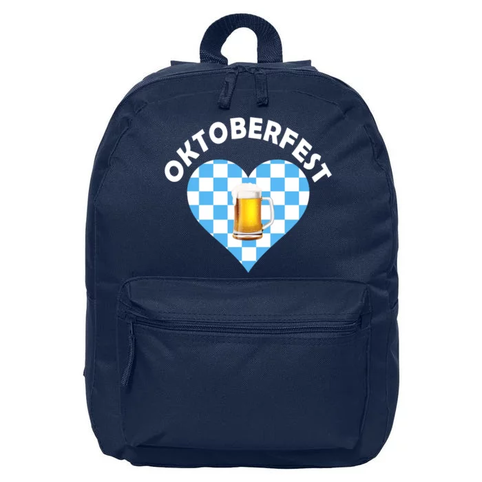 Oktoberfest Beer Heart 16 in Basic Backpack