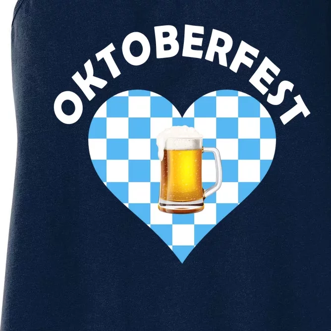 Oktoberfest Beer Heart Women's Racerback Tank