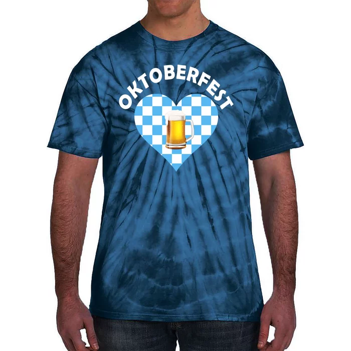 Oktoberfest Beer Heart Tie-Dye T-Shirt