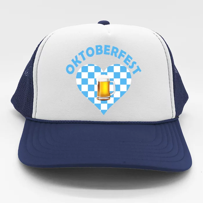 Oktoberfest Beer Heart Trucker Hat