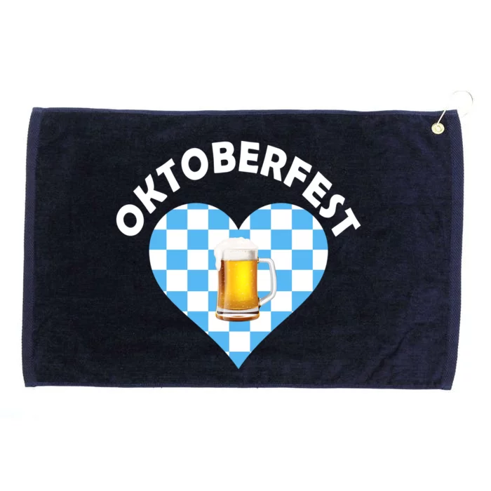 Oktoberfest Beer Heart Grommeted Golf Towel