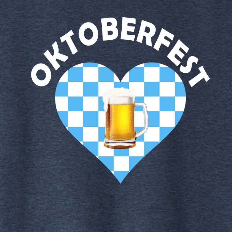 Oktoberfest Beer Heart Women's Crop Top Tee