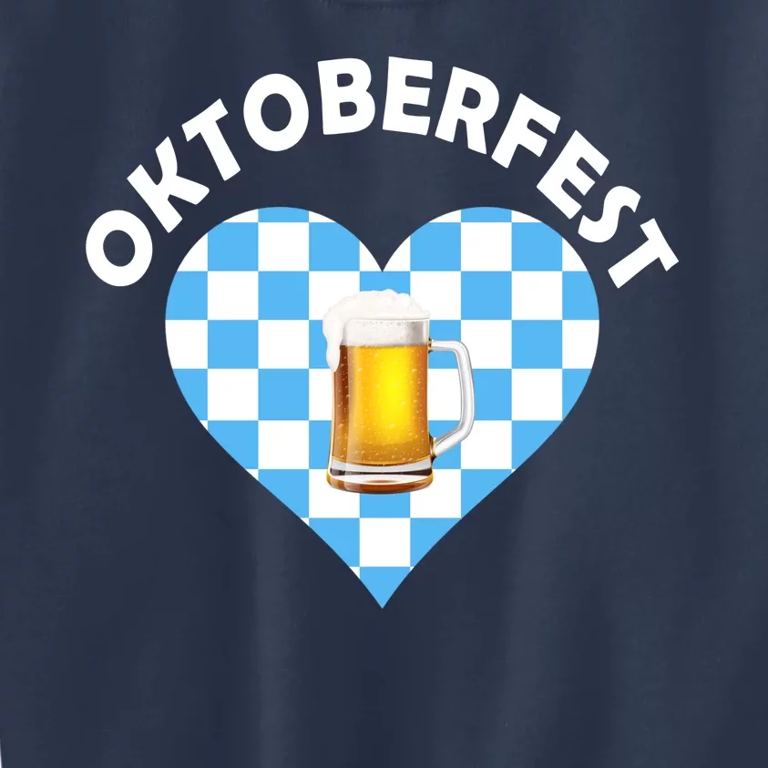 Oktoberfest Beer Heart Kids Sweatshirt