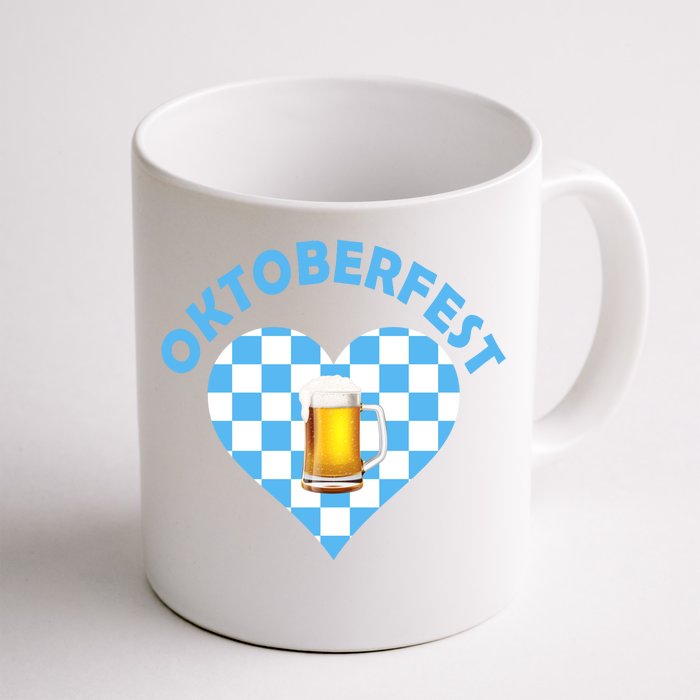 Oktoberfest Beer Heart Front & Back Coffee Mug