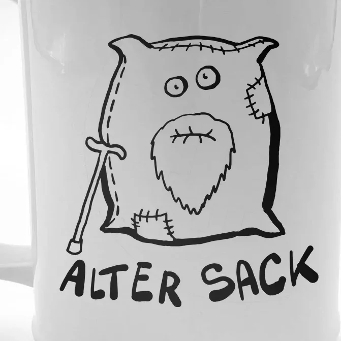 Old Bag Humor Joke Cheeky Front & Back Beer Stein