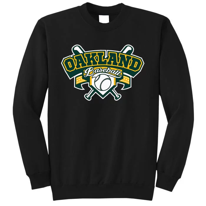 Oakland Baseball Home Plate & Bat Script Gameday Fan Sweatshirt