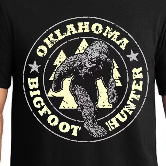 Oklahoma Bigfoot Hunter Believe State Pride Pajama Set