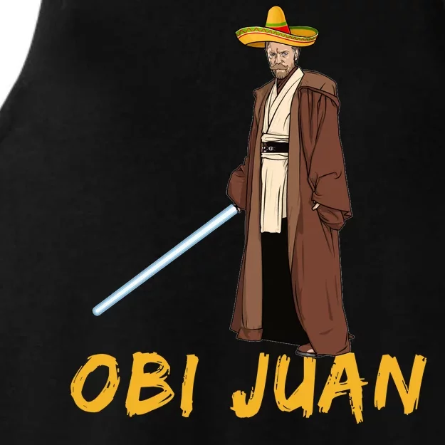 Obi Juan Funny Cinco De Mayo Ladies Tri-Blend Wicking Tank