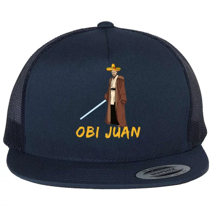 Obi Juan Funny Cinco De Mayo Flat Bill Trucker Hat