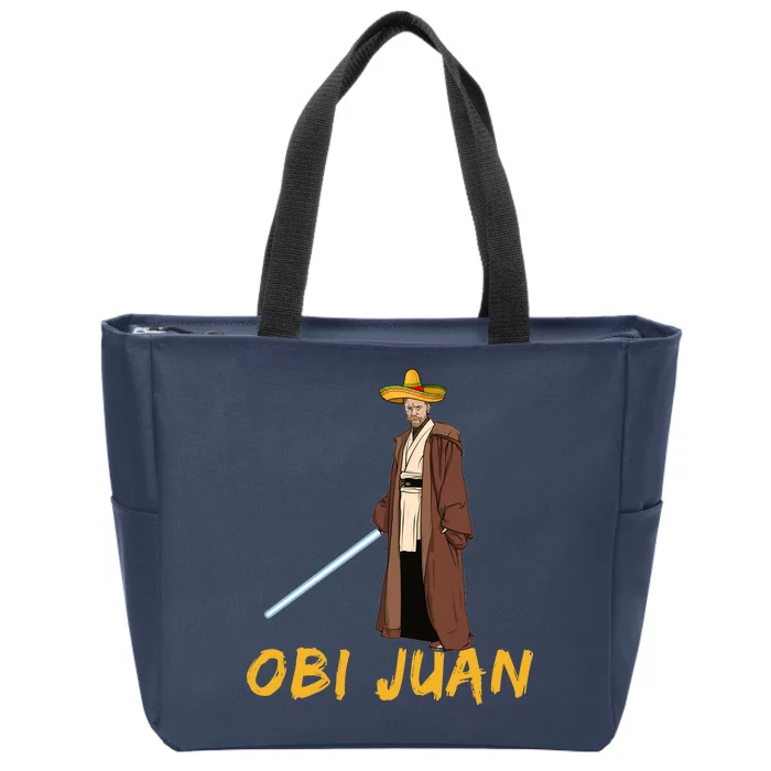 Obi Juan Funny Cinco De Mayo Zip Tote Bag