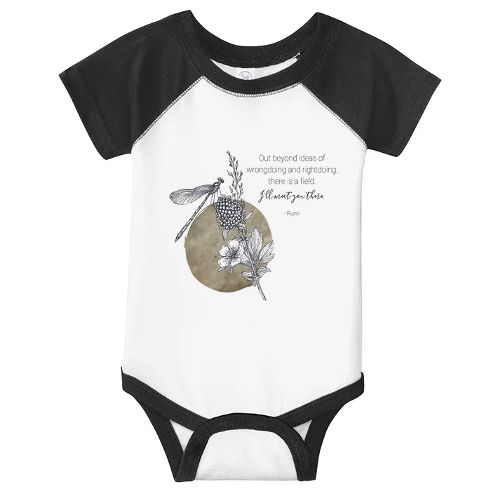 Out Beyond Ideas Rumi Poetry Quotes Infant Baby Jersey Bodysuit