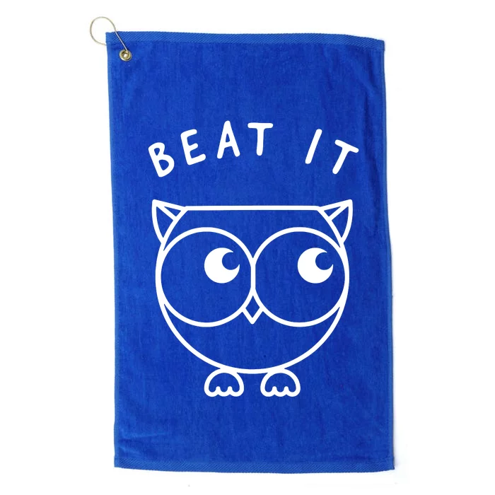 Owl Beat It Platinum Collection Golf Towel