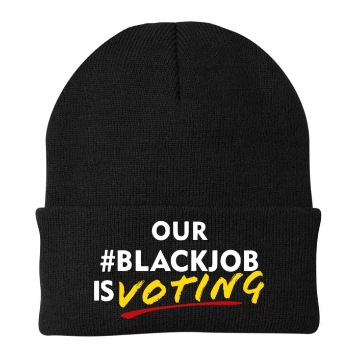 Our Black Job Is Voting Knit Cap Winter Beanie