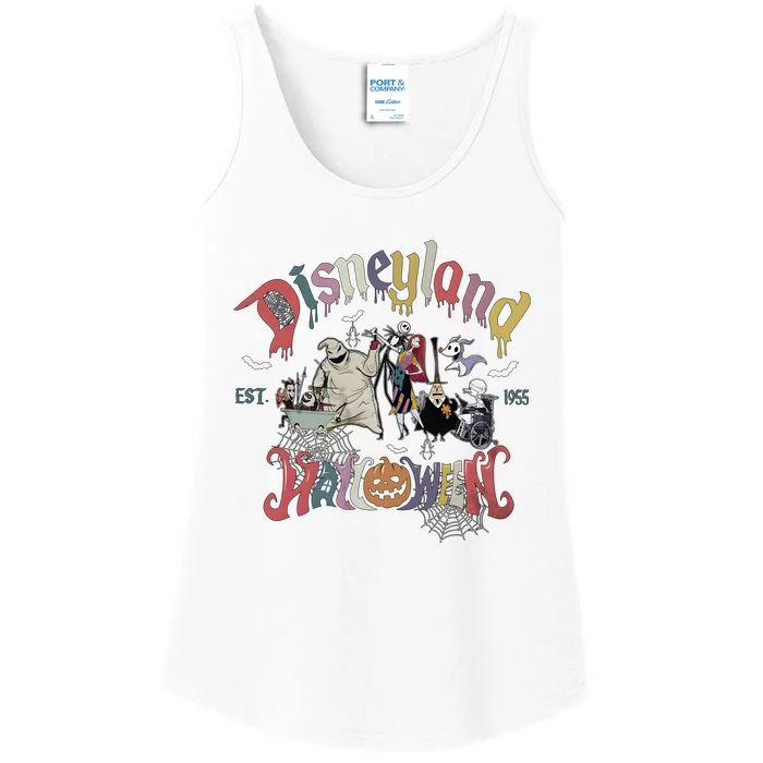 Oogie Boogie Lock Shock Barrel Halloween EST 1995 Ladies Essential Tank