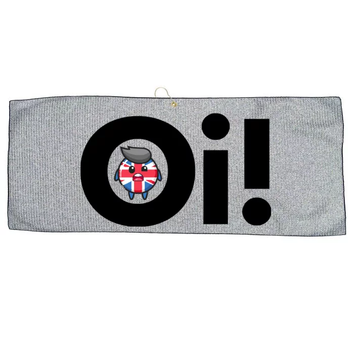 Oi! Black Letters Large Microfiber Waffle Golf Towel