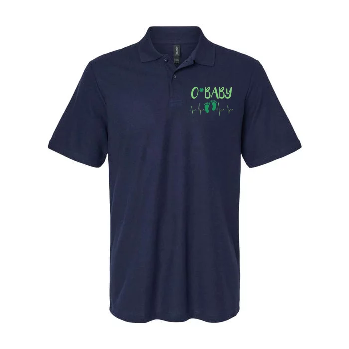 O Baby L&D Nurse St Patrick's Day Labor & Delivery Nurse Softstyle Adult Sport Polo